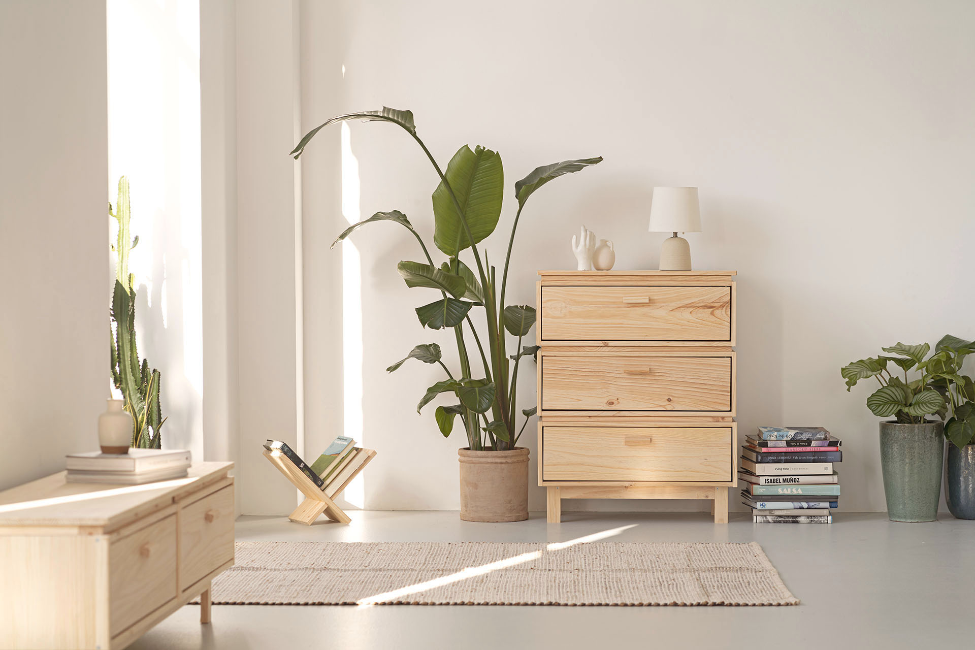 Imagen de ambiente 1 para:Cajonera peque&ntilde;a de madera natural
